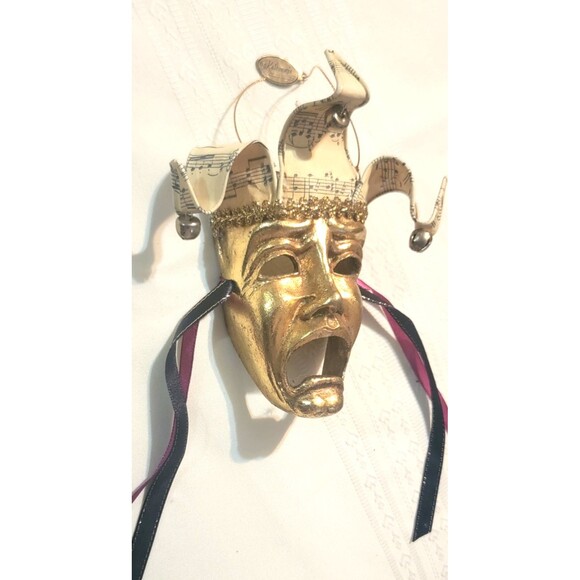 Wayne KLESKI Katherine's Collection Jester Theater Mask MARDI GRAS Bacchanalia - Picture 13 of 16